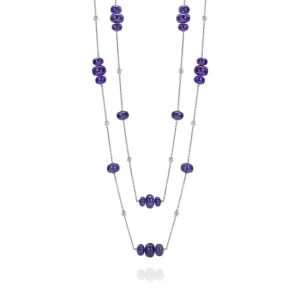 Calleija Pendants & Necklaces*A Tanzanite Dream 18ct White Gold Tanzanite and Diamond Necklace