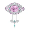 Calleija Brooches & Pins*Aanya 18ct White Gold Kunzite, Sapphire, Beryl and Diamond Brooch with Detachable Pendant and Chain