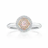 Calleija Rings*Adasha Rose Australian Argyle Pink Diamond™ and White Diamond Ring