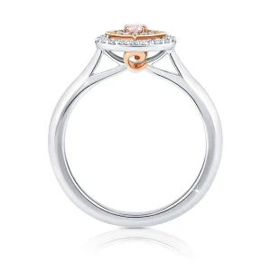 Calleija Rings*Adasha Rose Australian Argyle Pink Diamond™ and White Diamond Ring