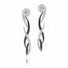 Calleija Earrings*Adorn 18ct White Gold Black and White Diamond Drop Detachable Earrings (studs not included)