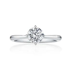 Calleija Rings*Alenka Platinum and 18ct Rose Gold 1.00ct Solitaire Diamond Ring