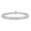 Calleija Bracelets*Aloisia Platinum Diamond Three Row Tennis Bracelet