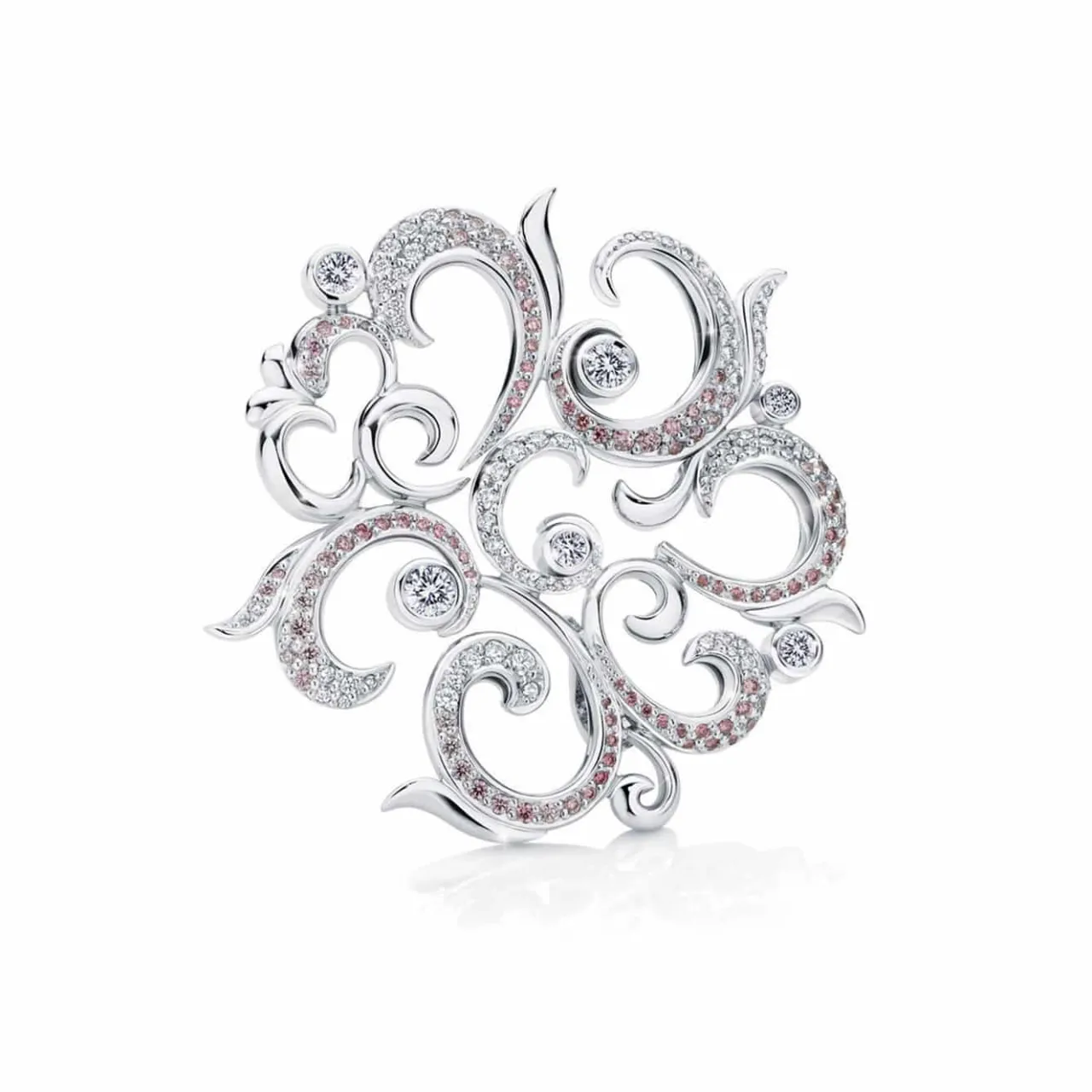 athena_platinum_australia_0.webp Calleija Brooches & Pins*Athena Platinum Australian Argyle Pink Diamond and White Diamond Brooch