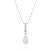 Calleija Pendants & Necklaces*Bellarose 18ct White Gold Briolette Morganite & Diamond Drop Pendant