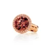 Calleija Rings*Blush Rose Gold Zircon and Pink Diamond Dress Ring.