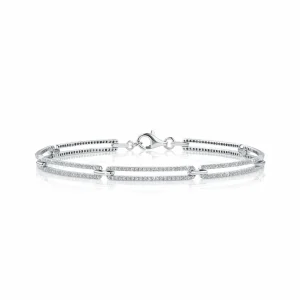 Calleija Bracelets*Cali White Gold 1.07ct Diamond Set Rectangular Bracelet