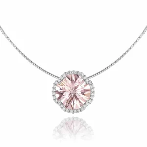 Calleija Pendants & Necklaces*Celestia 18ct White Gold Morganite & Diamond Pendant – Aston Collection 21/77