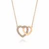 Calleija Pendants & Necklaces*18ct Rose Gold Dual Heart Diamond Set Pendant & Chain
