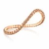 Calleija Bracelets*18ct Rose Gold Round Champagne Diamond Set Elastic Tennis Bracelet
