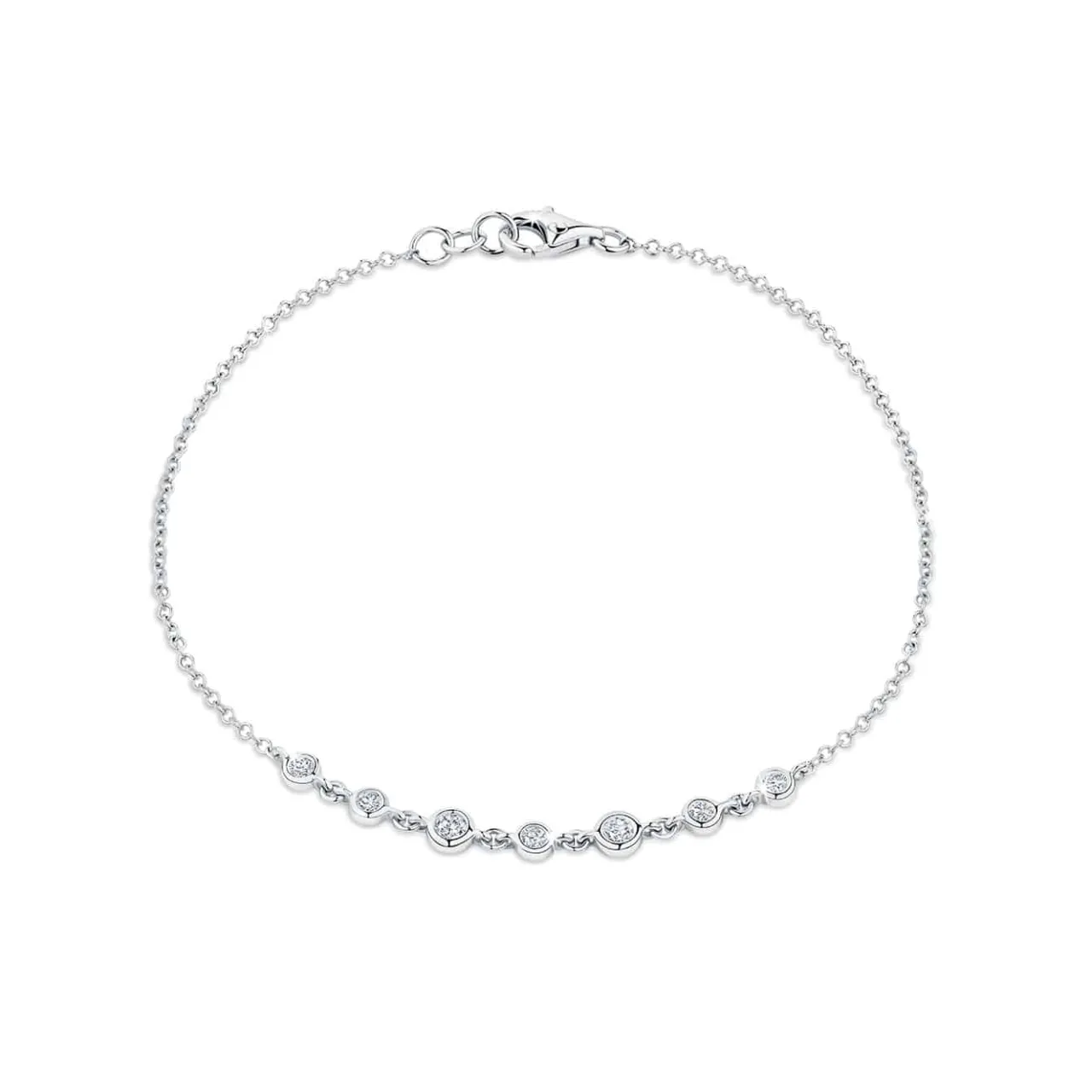 ct_white_gold_bezel_set_r_0.webp Calleija Bracelets*18ct White Gold Bezel Set Round Brilliant Cut Diamond Bracelet