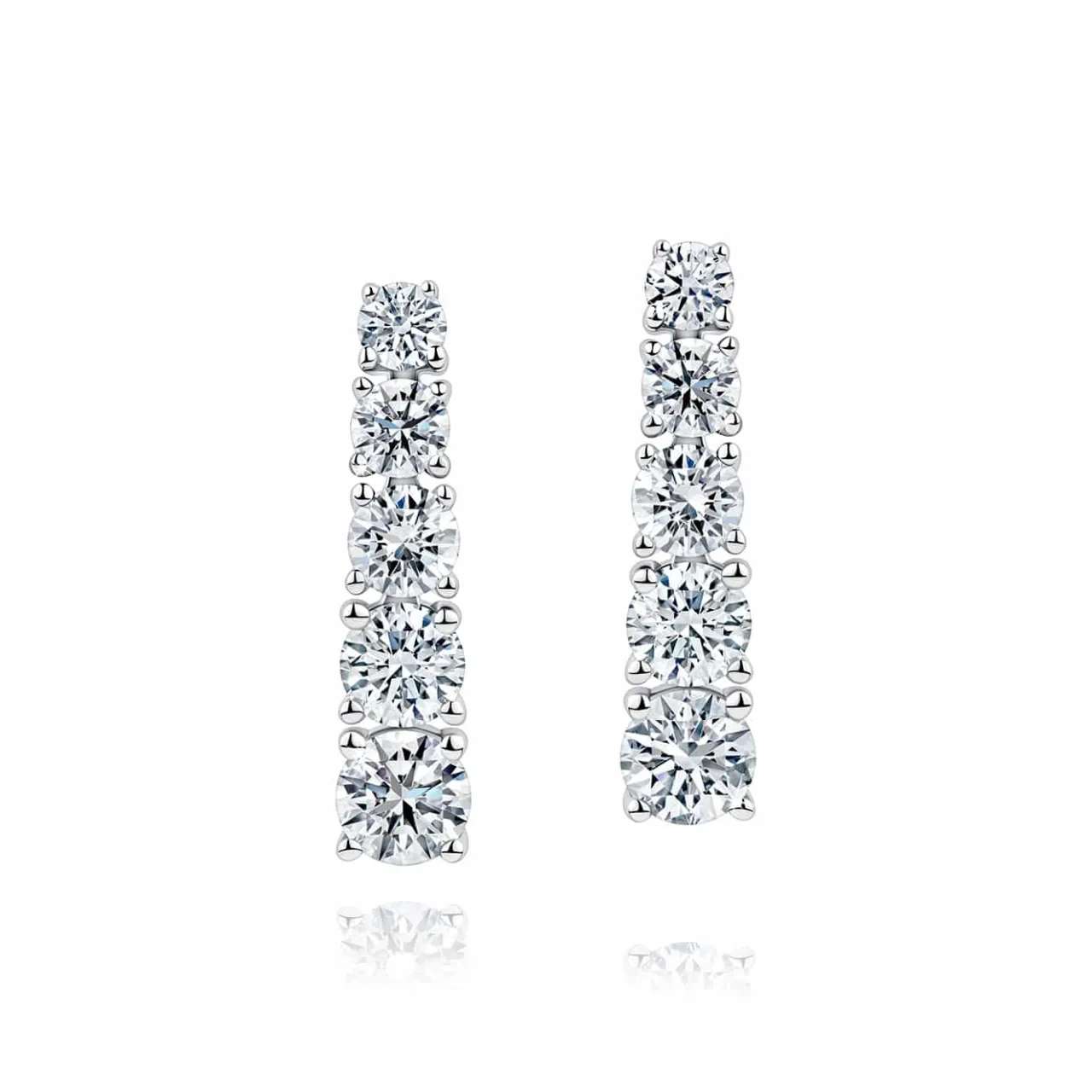 ct_white_gold_diamond_ear_0.webp Calleija Earrings*18ct White Gold Diamond earrings with claw set diamonds totalling 1.36ct