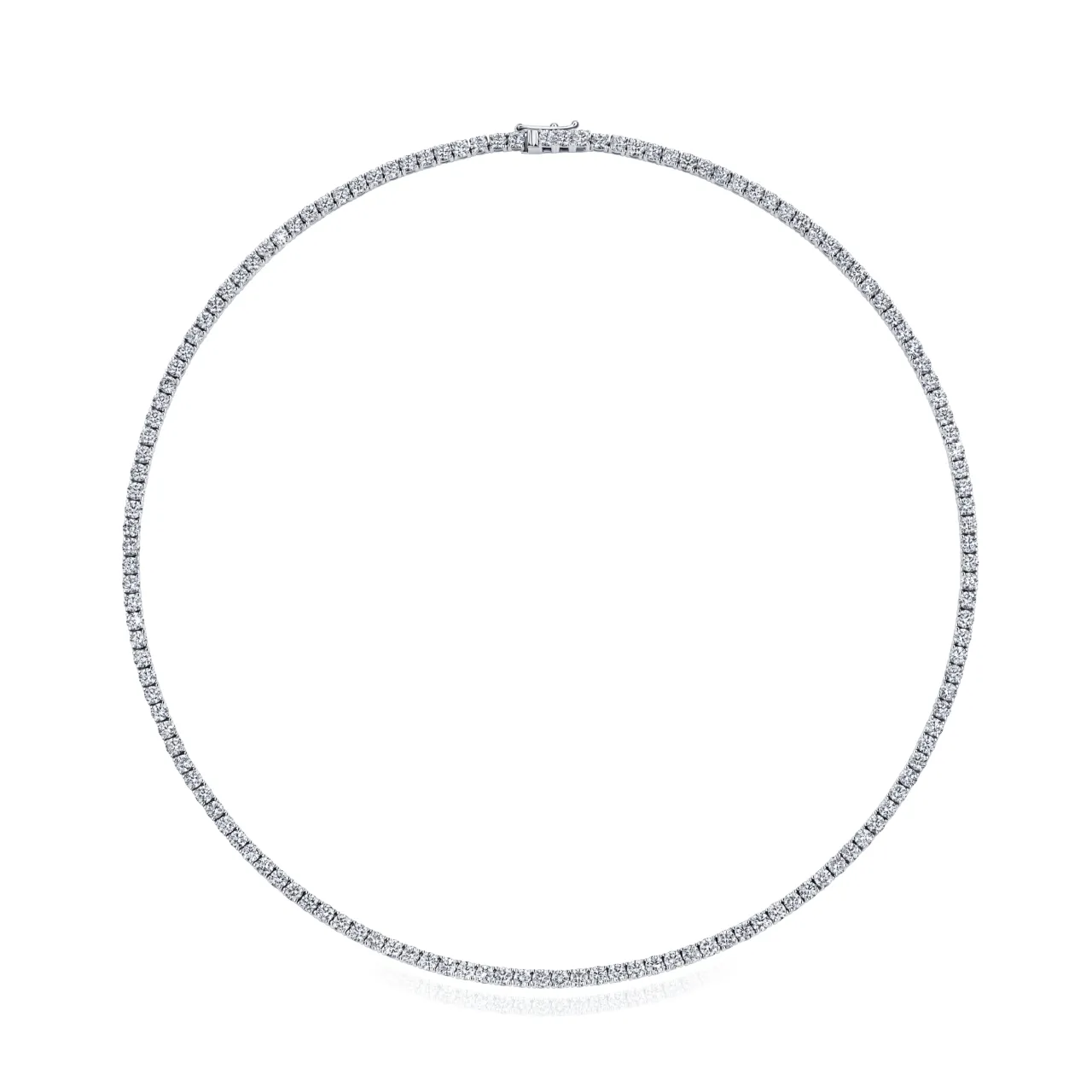 ct_white_gold_diamond_set_0-5.webp Calleija Pendants & Necklaces*18ct White Gold Diamond Set Tennis Necklace