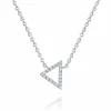 Calleija Pendants & Necklaces*18ct White Gold Diamond Set Triangle Shaped Pendant