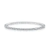 Calleija Bracelets*18ct White Gold Emerald Cut Diamond Elastic Bracelet