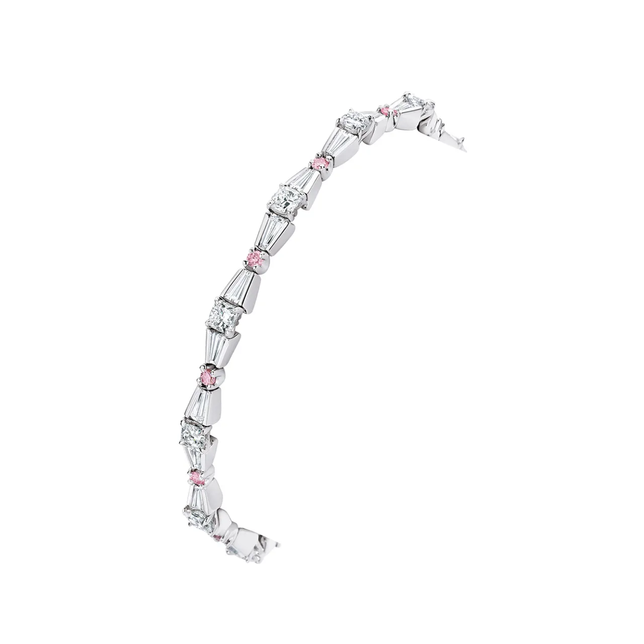 ct_white_gold_glacier_by__0.webp Calleija Bracelets*18ct White Gold Glacier® by White and Australian Argyle Pink Diamond™ Bracelet