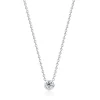 Calleija Pendants & Necklaces*18ct White Gold Round Brilliant Cut Bezel Set Diamond Pendant & Chain