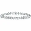 Calleija Bracelets*18ct White Gold Semi Bezel Diamond Set Tennis Bracelet