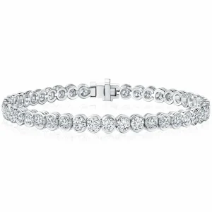 Calleija Bracelets*18ct White Gold Semi Bezel Diamond Set Tennis Bracelet