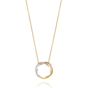 Calleija Pendants & Necklaces*18ct White, Rose & Yellow Gold Pendant With Australian Argyle Pink Diamonds™ & Yellow & White Diamonds