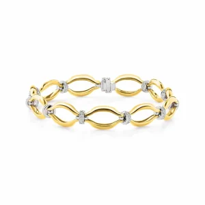 Calleija Bracelets*18ct Yellow and White Gold Aston Martin “Bellissa” Diamond Rondell Bracelet