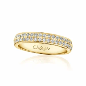 Calleija Rings*18ct Yellow Gold Full Circle Diamond Pave Ring