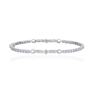 Calleija Bracelets*Jessamine 18ct White Gold Multi Shaped Diamond Bracelet
