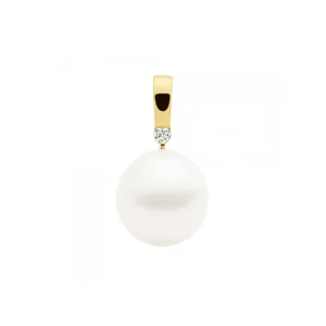 Calleija Pendants & Necklaces*Kailis 18ct Yellow Gold Simplicity Pearl and Diamond Pendant