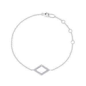Calleija Bracelets*Kaya 18ct White Gold Open Diamond Shaped Diamond Bracelet