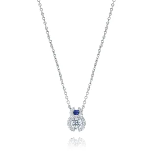 Calleija Pendants & Necklaces*Mother & Child 18ct White Gold Sapphire and Diamond Pendant