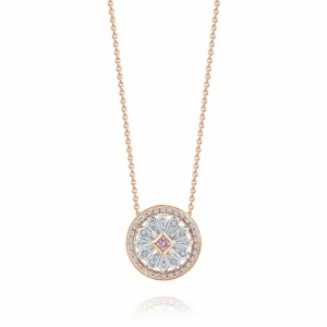 Calleija Pendants & Necklaces*Sidra 18ct White and Rose Gold Pendant with Argyle Pink Diamond™ (incl. chain)