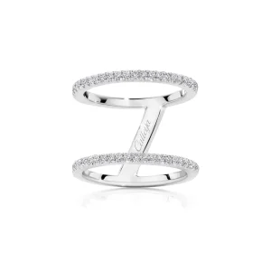 Calleija Rings*White Gold Dual Band White Diamond Ring