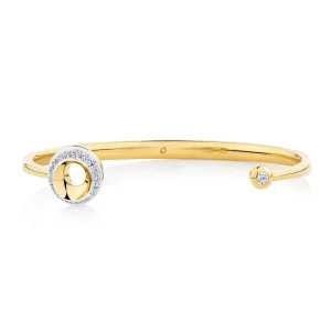 Calleija Bracelets*Xanthe 18ct White and Yellow Gold White Diamond Cuff