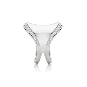 Calleija Rings*Zara Tindall by Saddle Suite Platinum and White Diamond Edge Set Ring