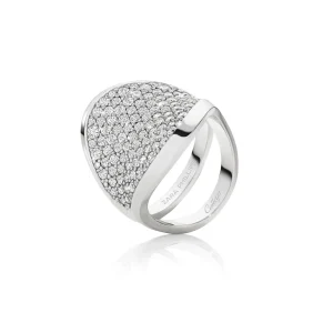 Calleija Rings*Zara Tindall by Saddle Suite 18ct White Gold and White Diamond Ring