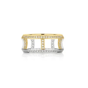 Calleija Rings*Zara Tindall by Coronet Suite Medium 18ct White and Yellow Gold Diamond Ring