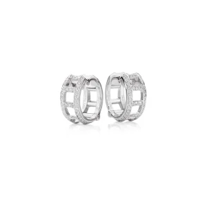 Calleija Earrings*Zara Tindall by Coronet Suite 18ct White Gold and White Diamond Earrings