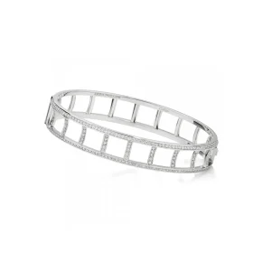 Calleija Bracelets*Zara Tindall by Coronet Suite 18ct White Gold and White Diamond Bangle