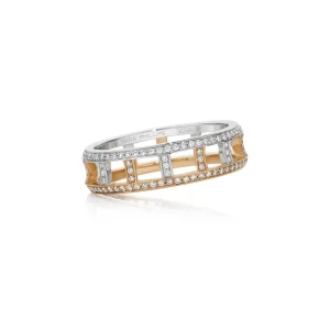 Calleija Rings*Zara Tindall by Coronet Suite Slender Rose and White Gold Diamond Ring