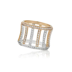 Calleija Rings*Zara Tindall by Coronet Suite White and Rose Gold Grande Diamond Ring