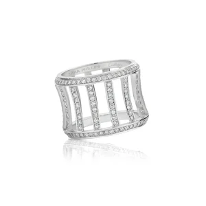 Calleija Rings*Zara Tindall by Coronet Suite White Gold and White Diamond Grande Ring