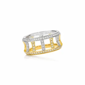 Calleija Rings*Zara Tindall by Coronet Suite Medium 18ct White and Yellow Gold Diamond Ring