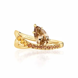Calleija Rings*Zarina 18ct Yellow Gold Champagne and Yellow Diamond Ring
